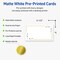 Avery Printable Rectangle Cards with Sure Feed Technology, Green Florals with Gold Dots Design, 2" x 3.5", Matte White Cards, Laser/Inkjet, 80 Total, Great for Business Cards